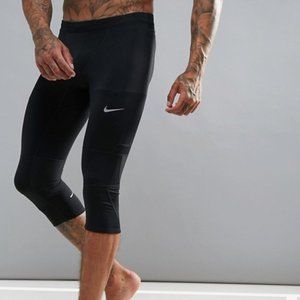 Nike Mens Running essential 3/4 tights - Black: 2X